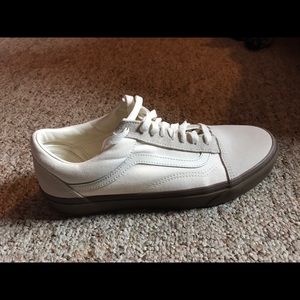 White gum sole van sneakers